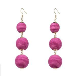 Fashion Bohemian Ball Circle Tassel Earrings